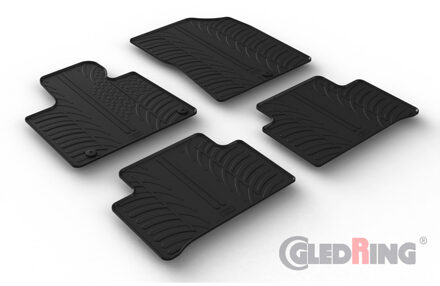 Rubbermatten passend voor Kia Sorento IV (MQ4) 2020- (T-Design 4-delig + montageclips) GL0866