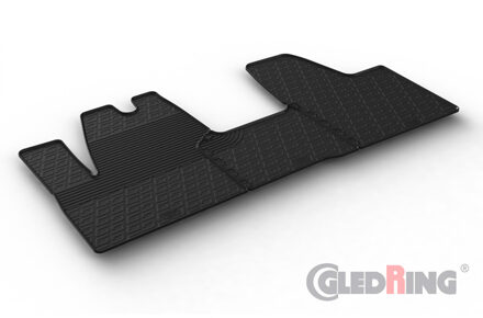 Rubbermatten passend voor Maxus eDeliver 3 (ev-30) 2020- (G profiel 3-delig + montageclips) GL0938