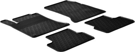 Rubbermatten passend voor Mercedes B-Klasse W246 2011-2019/A-Klasse W176 2012-2018/CLA/GLA 2014- (G profiel 4-delig + montageclips)