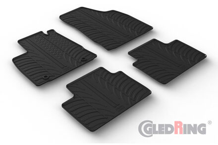 Rubbermatten passend voor MG 3 Hybrid+ 2024- (T profiel 4-delig + montageclips) GL0775