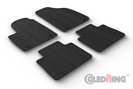 Rubbermatten passend voor MG (E)HS Plug-in-Hybrid 2019- (automaat) (T profiel 4-delig) GL0774