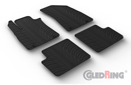 Rubbermatten passend voor MG ZS 2017- excl. EV (automaat) (T profiel 4-delig) GL0761