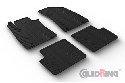 Rubbermatten passend voor MG ZS 2017- excl. EV (handgeschakeld) (T profiel 4-delig) GL0760