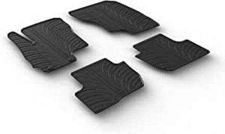 Rubbermatten passend voor Mitsubishi Outlander 2012- incl. PHEV (T profiel 4-delig + montageclips)