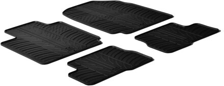 Rubbermatten passend voor Nissan Micra 2003-2011 (T profiel 4-delig)