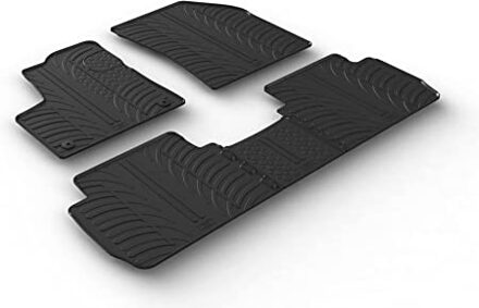 Rubbermatten passend voor Peugeot 5008 5/2017- (T profiel 5-delig + montageclips)