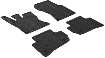 Rubbermatten passend voor Range Rover Velar 12/2017- (T profiel 4-delig + montageclips)