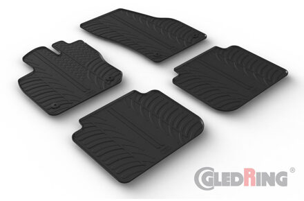 Rubbermatten passend voor Skoda Kodiaq II (PS7) 2024- (T profiel 4-delig + montageclips) GL0483