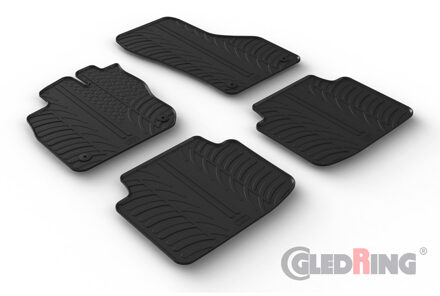 Rubbermatten passend voor Skoda SuperB IV (NZ5) Kombi 2024- (T profiel 4-delig + montageclips) GL0482