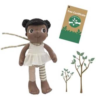 Rubens Barn Organic Mini EcoBuds doll, Flora + Plant a tree (160021)