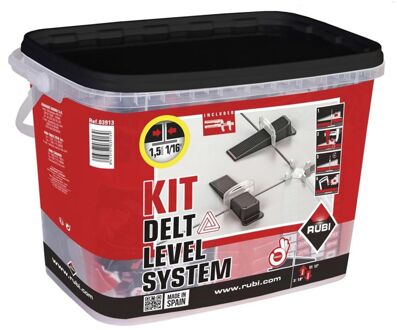 Rubi Delta Leveling System Startersset Voor Voeg 1,5mm, Hoogte 3-12mm