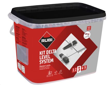 Rubi Delta Leveling System Startersset Voor Voeg 2mm, Hoogte 3-12mm