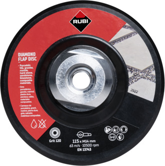 Rubi Flap disc 100/120 Med. Korrel | 115mm | M14 - 32927
