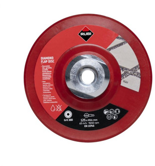 Rubi Flap disc 200 Fijne Korrel Grit | 125mm | M14 - 32939