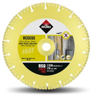 Rubi RSQ 230 mm Super Pro Diamantzaagblad - 30902