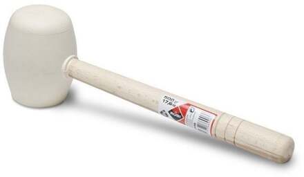 Rubi rubber hamer rond wit