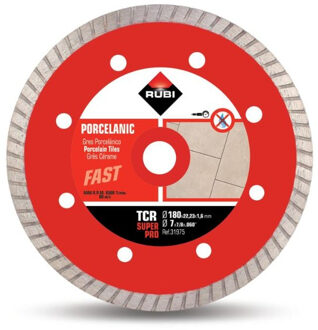 Rubi TCR 180 Diamantzaagblad | 180mm | SUPERPRO - 31975