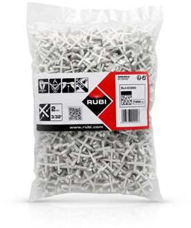 Rubi Tegelvoegkruisjes 2mm 1000stuks