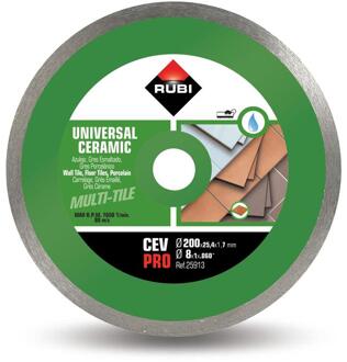 Rubi Tegelzaagblad Cev 200 Pro - 200mm - Diamant
