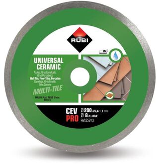 Rubi Tegelzaagblad Cev 200 Pro - 200mm - Diamant