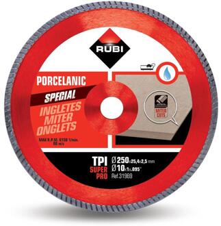 Rubi TPI 250 SUPERPRO diamantzaagblad 250 mm - 31969