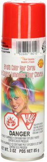Rubies Haarverf/haarspray - felrood - spuitbus - 125 ml - Carnaval