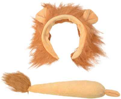 Rubies Verkleed set leeuw - oortjes/staart - bruin - voor kinderen Camel bruin