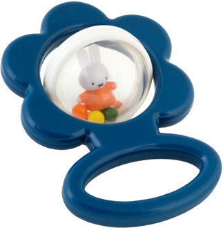 Rubo Toys rammelaar bloem Blauw