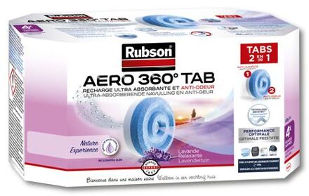 Rubson Recharges Aero 360 - Rubson -       Recharges 4x AeroTab 450 g - Lavande