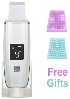 RUBYONLY Ultrasone Huid Scrubber Gezicht Scrubber 3 Kleuren Comedondrukker Pore Cleaner Ultrasone Gezicht Schonere Elektrische wit zonder doos