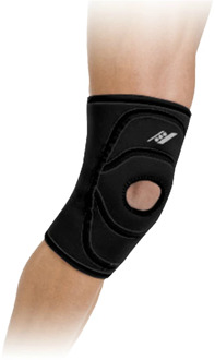 Rucanor Knieband bandage Zwart - L
