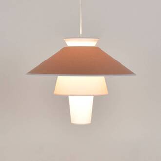 Ruche hanglamp, Ø 40 cm, marshmallow lichtbruin