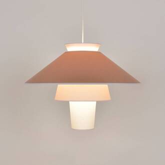 Ruche hanglamp, Ø 58 cm, marshmallow lichtbruin