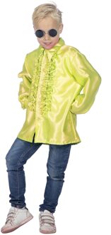 Ruches blouse neon geel kind Geel - Beige - Creme