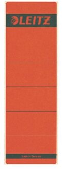 Rugetiket Leitz breed/kort 62x192mm zelfklevend rood