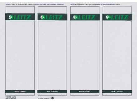 Rugetiket Leitz breed/kort 62x192mm zelfklevend wit