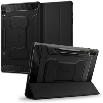 Rugged Armor Pro Bookcase voor de Samsung Galaxy Tab S9 Plus - Zwart - 12.4