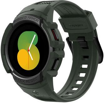 Rugged Armor™ Pro Case voor de Samsung Galaxy Watch 4 / 5 - 44 mm - Military Green Groen