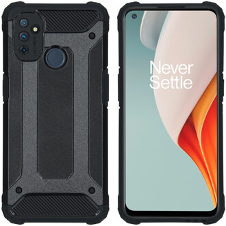 Rugged Xtreme Backcover OnePlus Nord N100 hoesje - Zwart