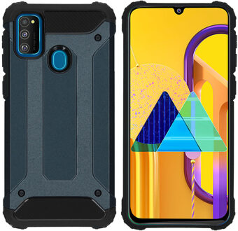 Rugged Xtreme Backcover Samsung Galaxy M30s / M21 hoesje - Donkerblauw