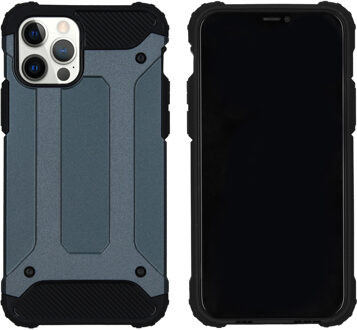 Rugged Xtreme Backcover voor de iPhone 12, iPhone 12 Pro - donkerblauw