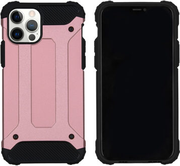 Rugged Xtreme Backcover voor de iPhone 12, iPhone 12 Pro - rosé goud