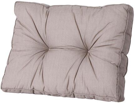 rugkussen Florance Basic 43 x 60 cm polykatoen taupe Grijs