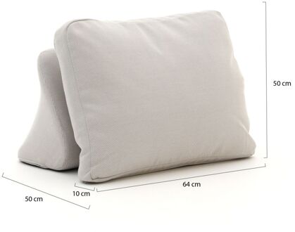 Rugleuning incl. kussen t.b.v. Bellagio San Lupo lounge tuinbank 2-zits links/rechts 253cm - Laagste prijsgarantie! Taupe