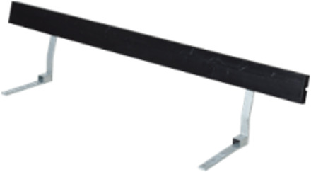 Rugleuning vuren geimpregneerd - zwart 177 cm