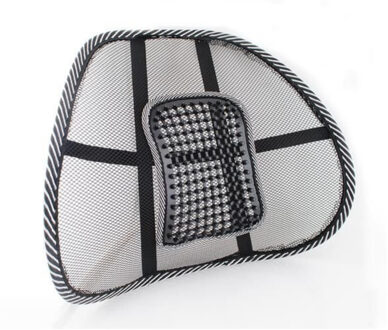 Rugsteun stoel - zwart - mesh - B40 x H39 cm - bureaustoel/autostoel