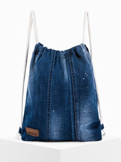 rugtas jeans unisize unisex Indigoblauw - One size