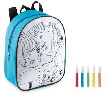 Rugtas kleurplaat met stiften