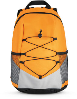 Rugtas - oranje - 42x25x18 cm - oranje - vrije tijds rugzak - outdoor - lichtgewicht en praktisch