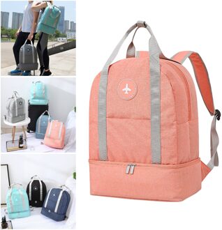 Rugzak Plunjezak, Sport Tote Sporttas, Weekend Overnachting Carryon Bag, waterdichte Grote Tote Handtas Met Schoenen Houder oranje